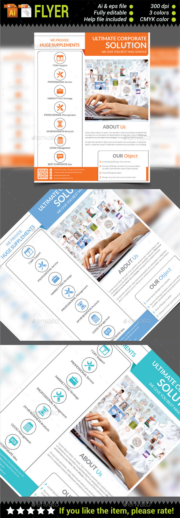 Multipurpose Corporate Flyer Template Multipurpose Corporate Flyer Template