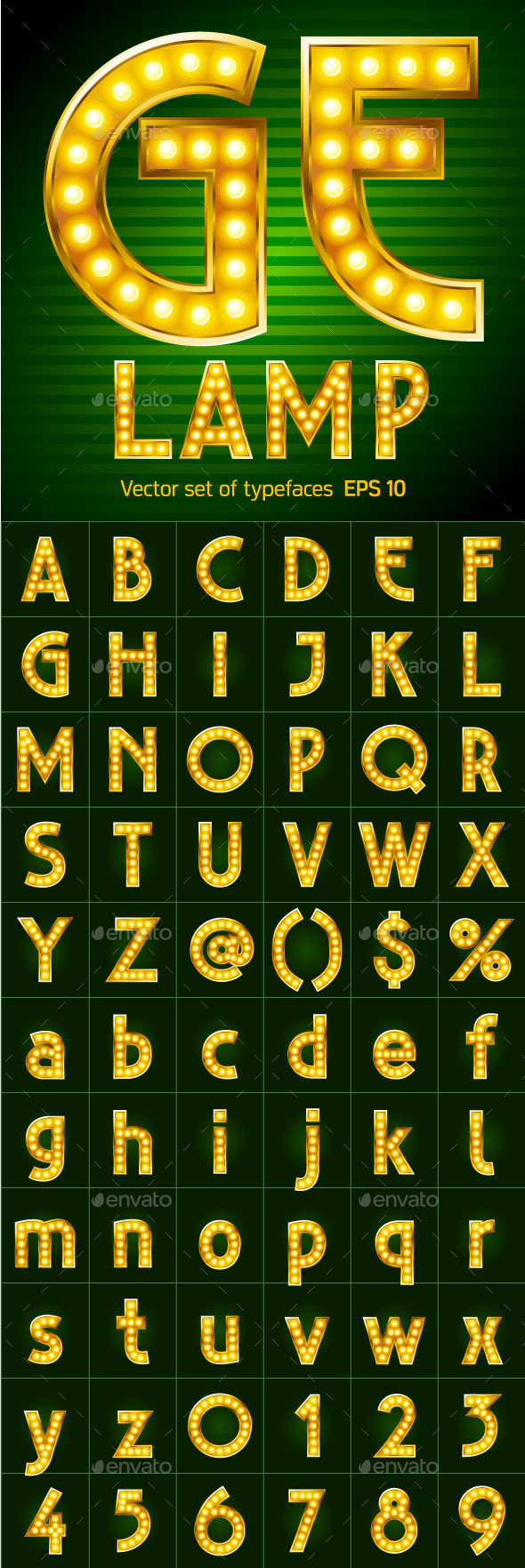 GraphicRiver Letters for Signs with Lamps 10371862 GraphicRiver Letters for Signs with Lamps 10371862