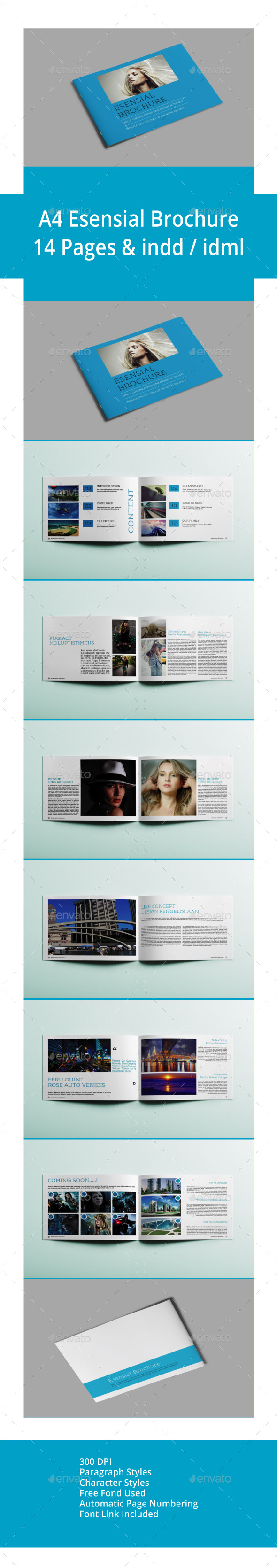 GraphicRiver A4 Landscape Esensial Brochure 10371948 GraphicRiver A4 Landscape Esensial Brochure 10371948