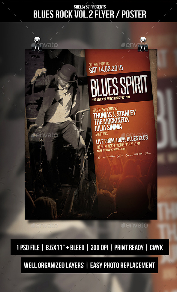 GraphicRiver Blues Rock Flyer Poster Vol.2 10371950 GraphicRiver Blues Rock Flyer Poster Vol.2 10371950