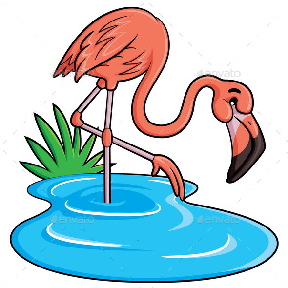 GraphicRiver Flamingo Cartoon 10372207 GraphicRiver Flamingo Cartoon 10372207