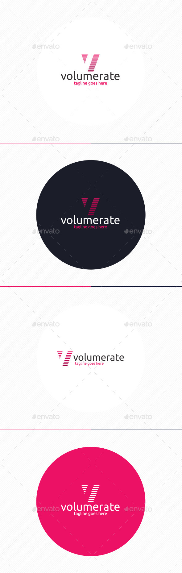 Volume Rate Logo Letter V Volume Rate Logo Letter V