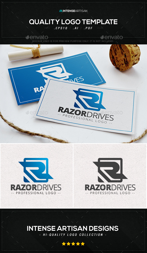 GraphicRiver Razor Drives Logo Template 10374328 GraphicRiver Razor Drives Logo Template 10374328