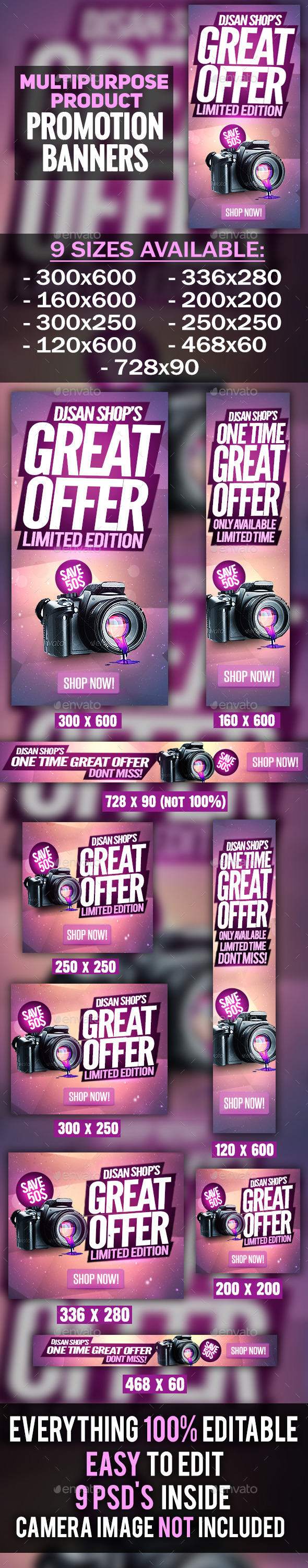 Multipurpose Product Promotion Banner Multipurpose Product Promotion Banner