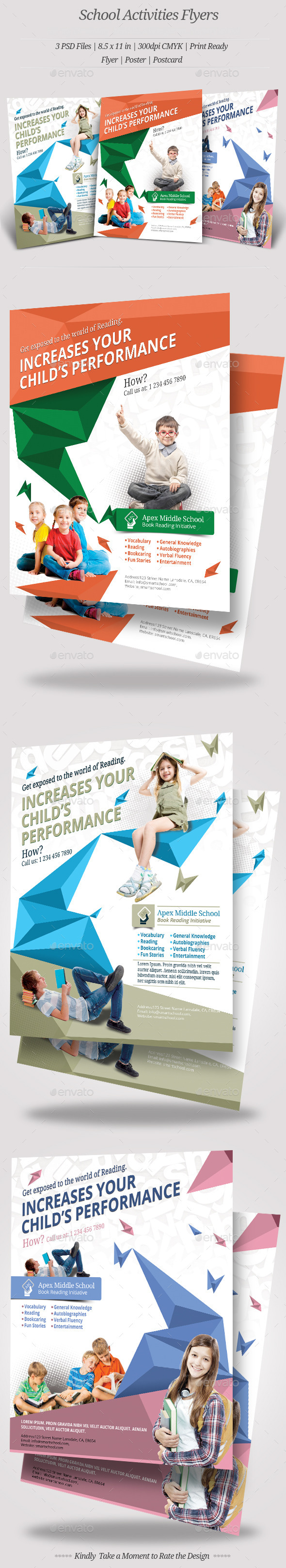 GraphicRiver School Activities Flyer Templates 10374680 GraphicRiver School Activities Flyer Templates 10374680