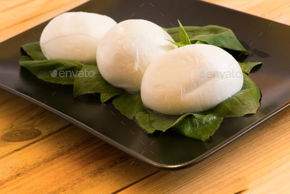 fresh italian cheese called Mozzarella (Misc) Photo Download