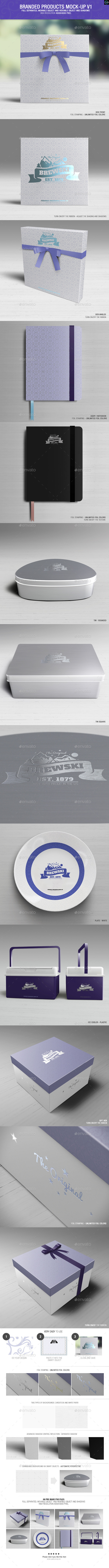 GraphicRiver Branded Products Mock-up V1 10375395 GraphicRiver Branded Products Mock-up V1 10375395