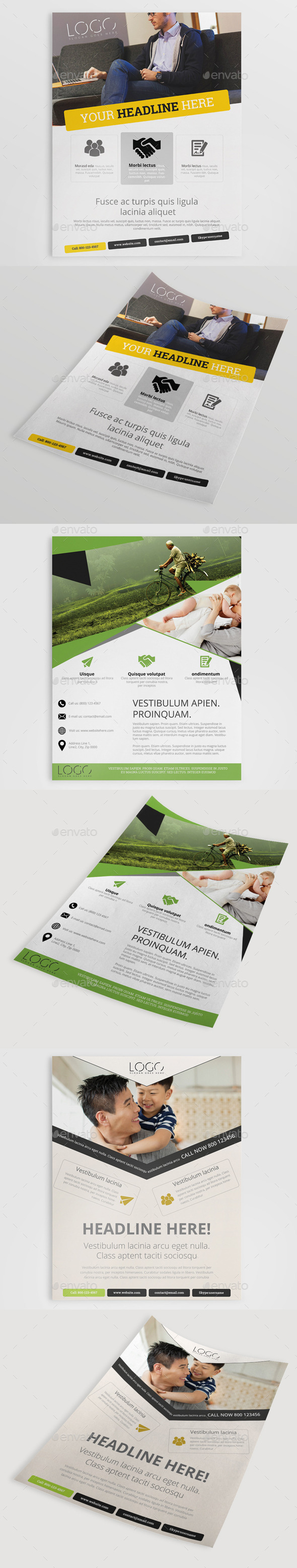 GraphicRiver 3in1 Corporate Flyer Bundle 10376925 GraphicRiver 3in1 Corporate Flyer Bundle 10376925