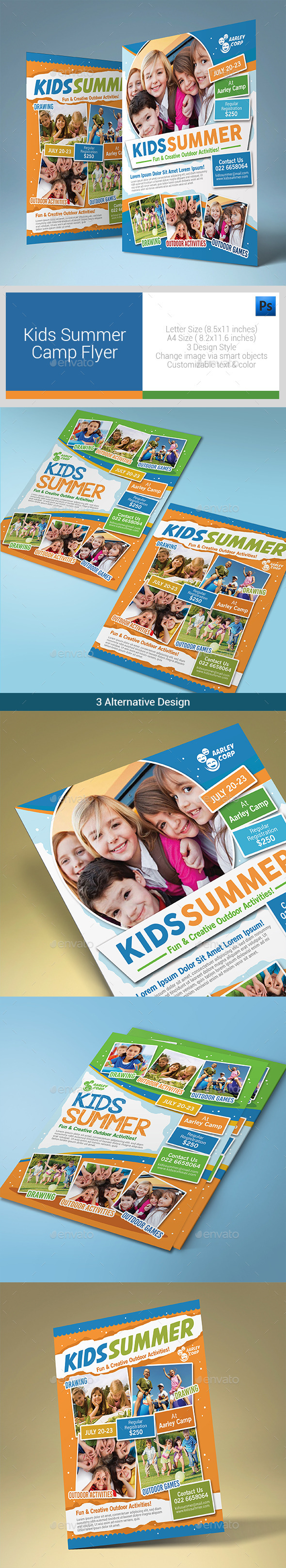 Kids Summer Camp Flyers