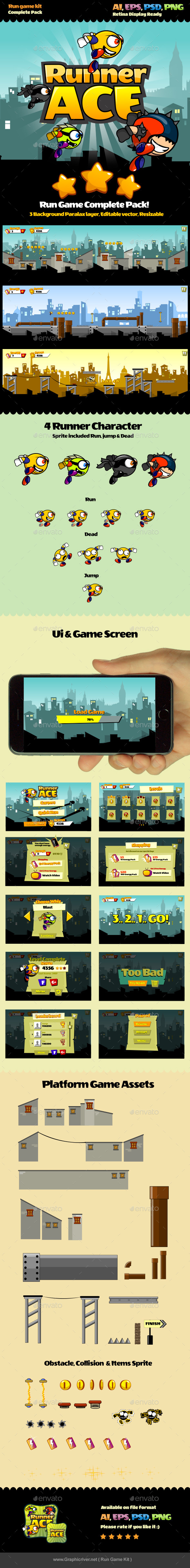 GraphicRiver Run Game Kit 10378499 GraphicRiver Run Game Kit 10378499
