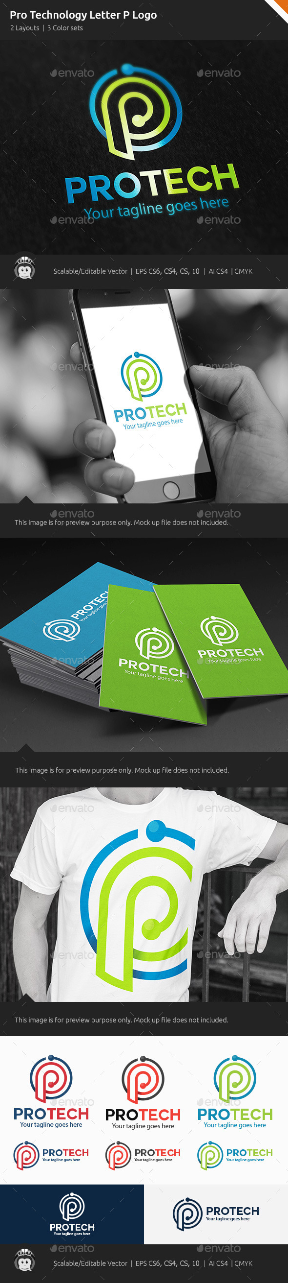 GraphicRiver Pro Technology Letter P Logo 10378521 GraphicRiver Pro Technology Letter P Logo 10378521