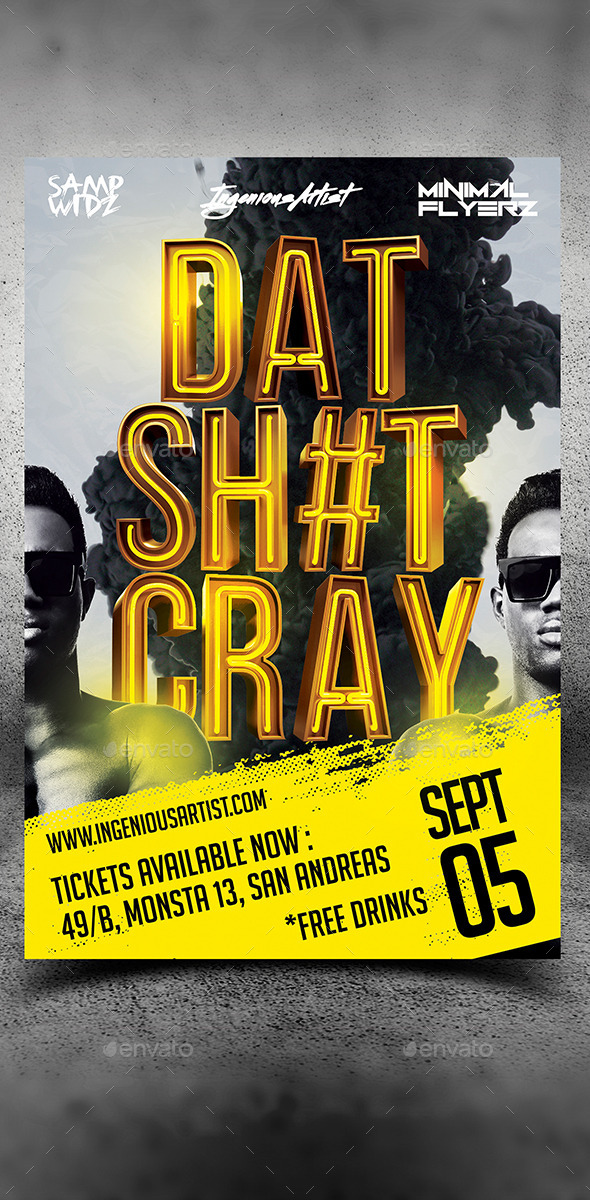 GraphicRiver That Thing Cray Party Flyer 10378574 GraphicRiver That Thing Cray Party Flyer 10378574