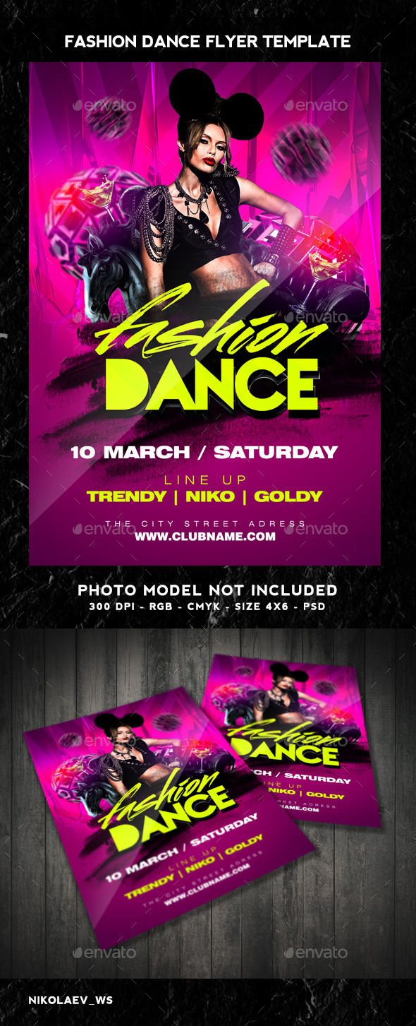 GraphicRiver Fashion Dance Flyer 10378745 GraphicRiver Fashion Dance Flyer 10378745