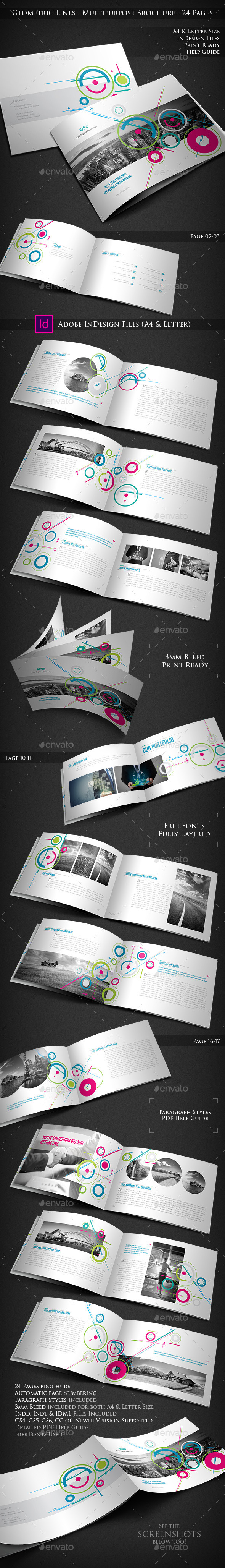 GraphicRiver Geometric Lines Multipurpose Brochure 10379543 GraphicRiver Geometric Lines Multipurpose Brochure 10379543