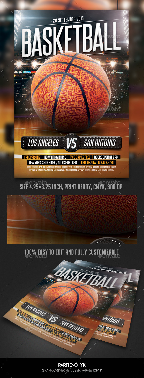 GraphicRiver BasketBall Game Flyer Template 10338366 GraphicRiver BasketBall Game Flyer Template 10338366