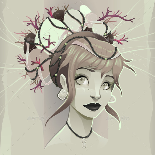 GraphicRiver Portrait of a Lady 10379878 GraphicRiver Portrait of a Lady 10379878