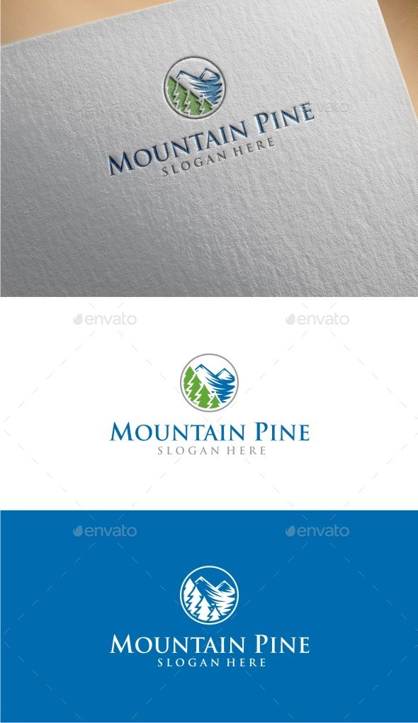 Mountain Pine - Logo Template (Nature)