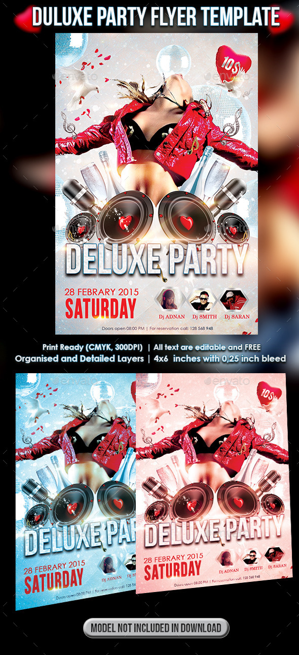 GraphicRiver Deluxe Party Flyer Template 10331773 GraphicRiver Deluxe Party Flyer Template 10331773