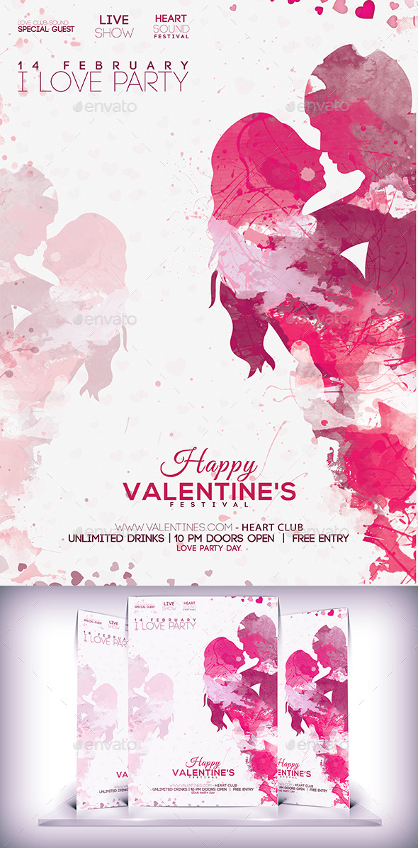 GraphicRiver Lovers Day Party Flyer 10267046 GraphicRiver Lovers Day Party Flyer 10267046