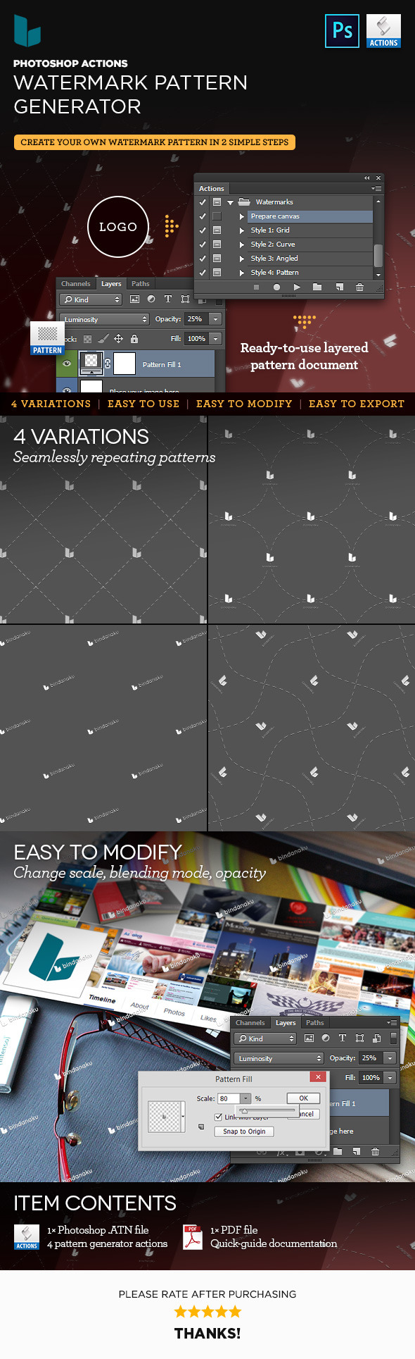 GraphicRiver Photoshop Action Watermark Pattern Generator 10338800 GraphicRiver Photoshop Action Watermark Pattern Generator 10338800
