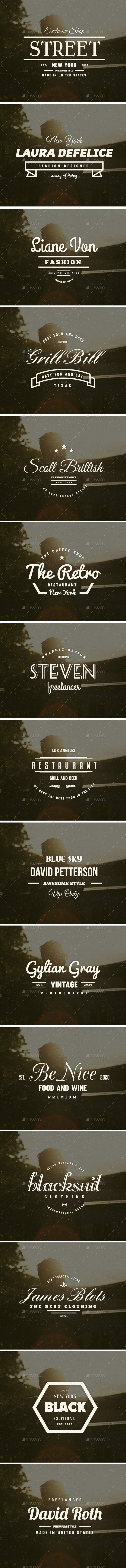 GraphicRiver 15 Vintage Logos Labels & Badges 10382147 GraphicRiver 15 Vintage Logos Labels & Badges 10382147