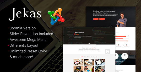 ThemeForest Jekas Responsive Multipurpose Joomla Template 10278460