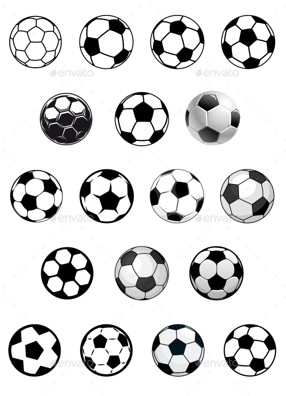 GraphicRiver Soccer Balls or Footballs 10382499 GraphicRiver Soccer Balls or Footballs 10382499