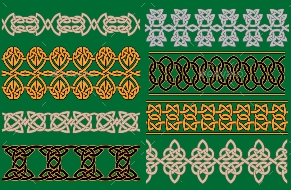 Celtic Linear Borders and Ornaments (Patterns)