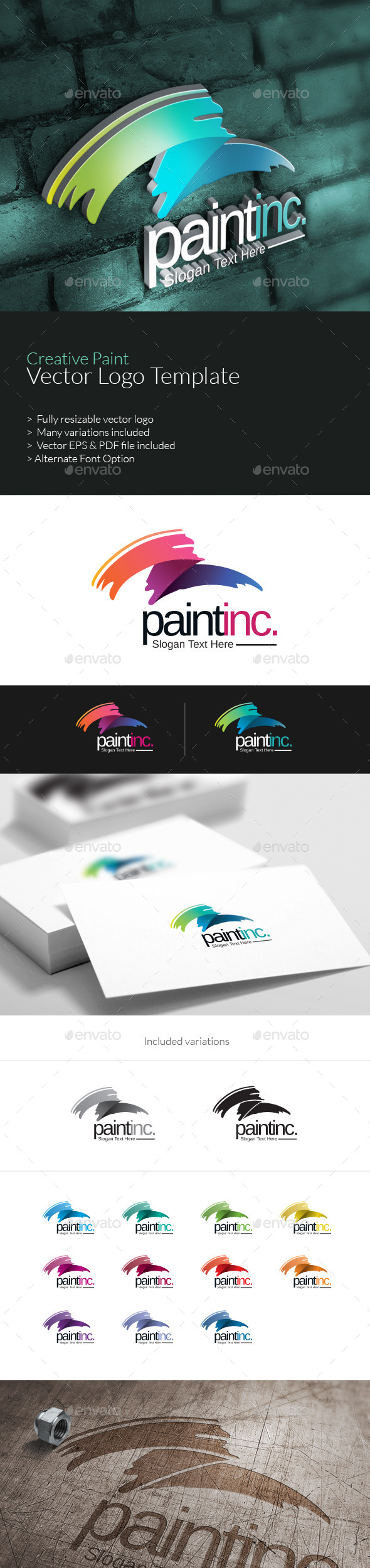 GraphicRiver Creative Paint Logo 10383422 GraphicRiver Creative Paint Logo 10383422