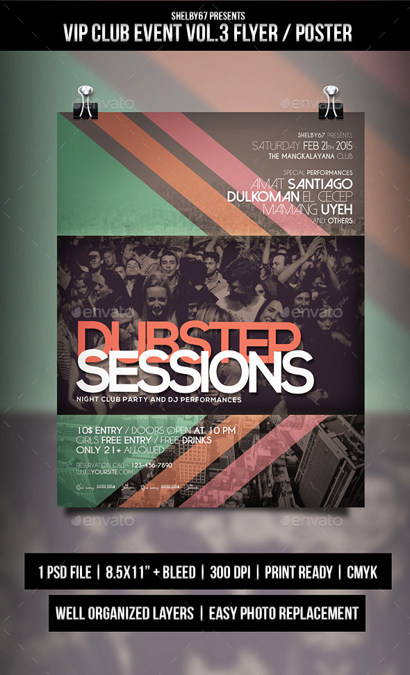 GraphicRiver VIP Club Event Flyer Poster Vol.3 10384370 GraphicRiver VIP Club Event Flyer Poster Vol.3 10384370