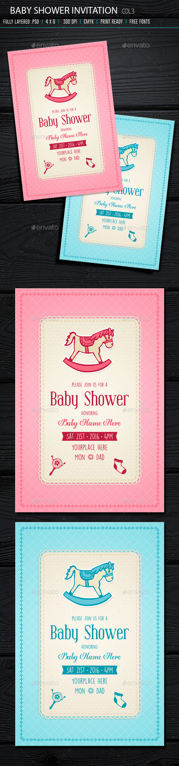 GraphicRiver Baby Shower Invitation 3 10384374 GraphicRiver Baby Shower Invitation 3 10384374