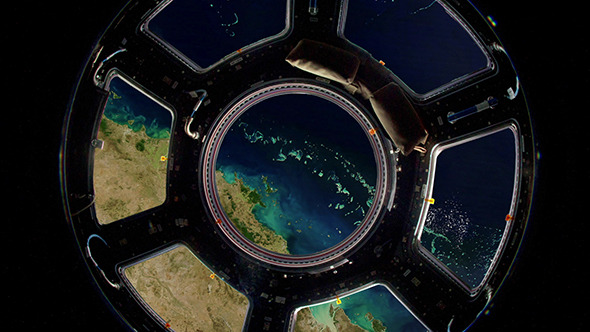 Earth Through Window International Space Station Earth Through Window International Space Station