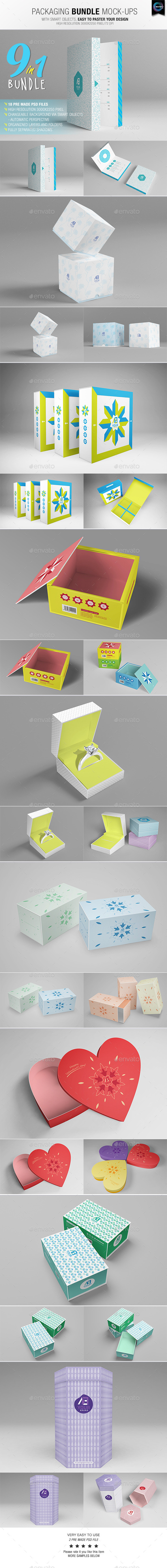GraphicRiver Packaging Bundle Mock-Ups 10390531 GraphicRiver Packaging Bundle Mock-Ups 10390531