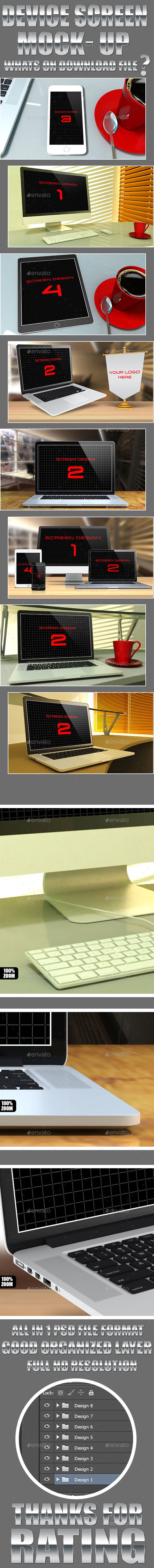 GraphicRiver Device Screen Mock-Up 10391244 GraphicRiver Device Screen Mock-Up 10391244