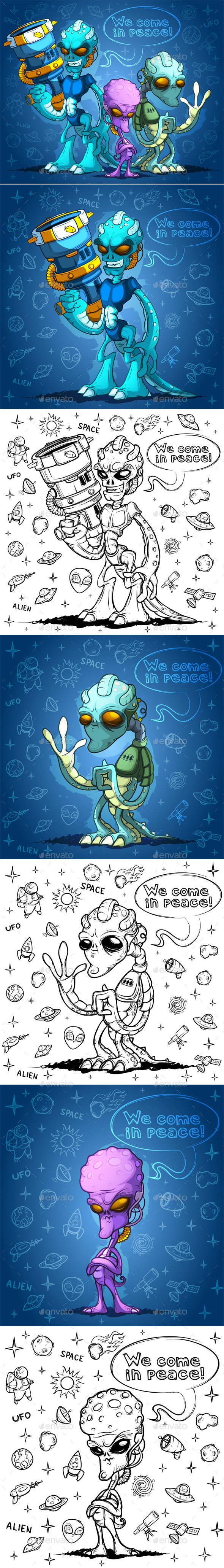 GraphicRiver Alien Invaders 10391550 GraphicRiver Alien Invaders 10391550