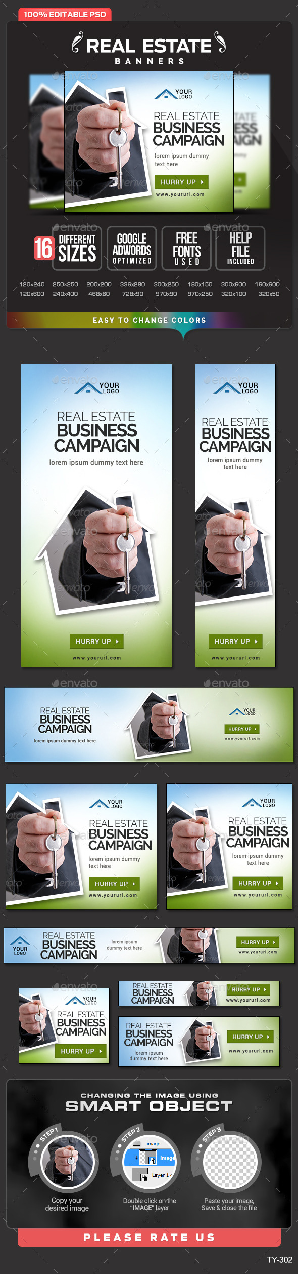 GraphicRiver Real Estate Banners 10391938 GraphicRiver Real Estate Banners 10391938