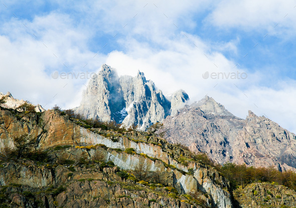 Mountain Peak in Torres del Paine National Park in Patagonia, Ch (Misc) Photo Download