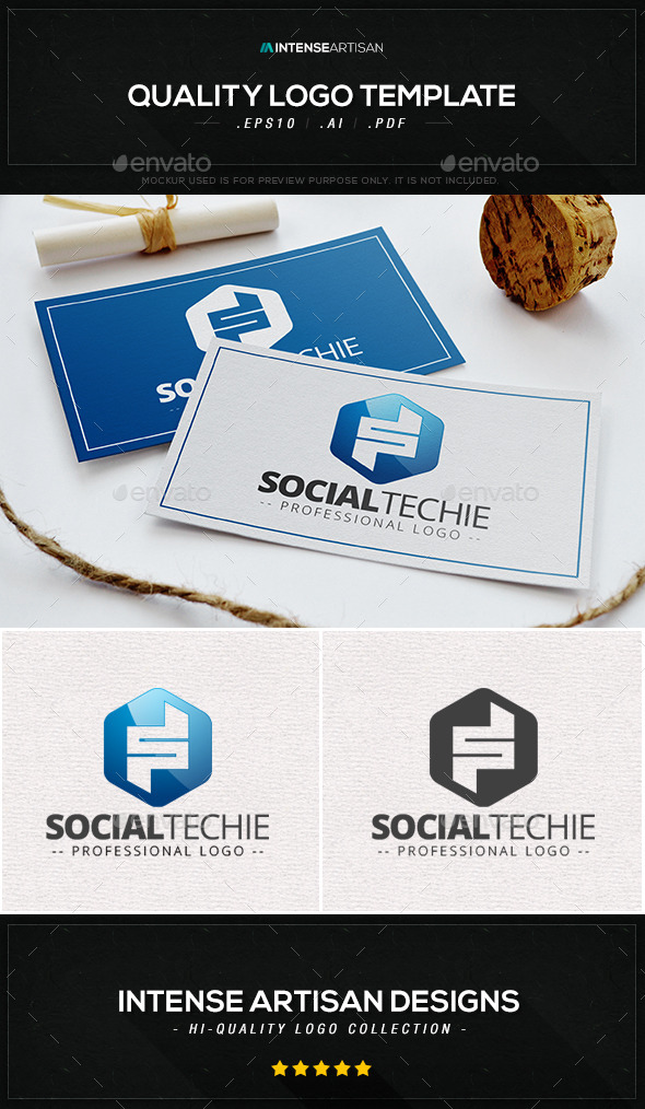 GraphicRiver Social Techie Logo Template 10393057 GraphicRiver Social Techie Logo Template 10393057