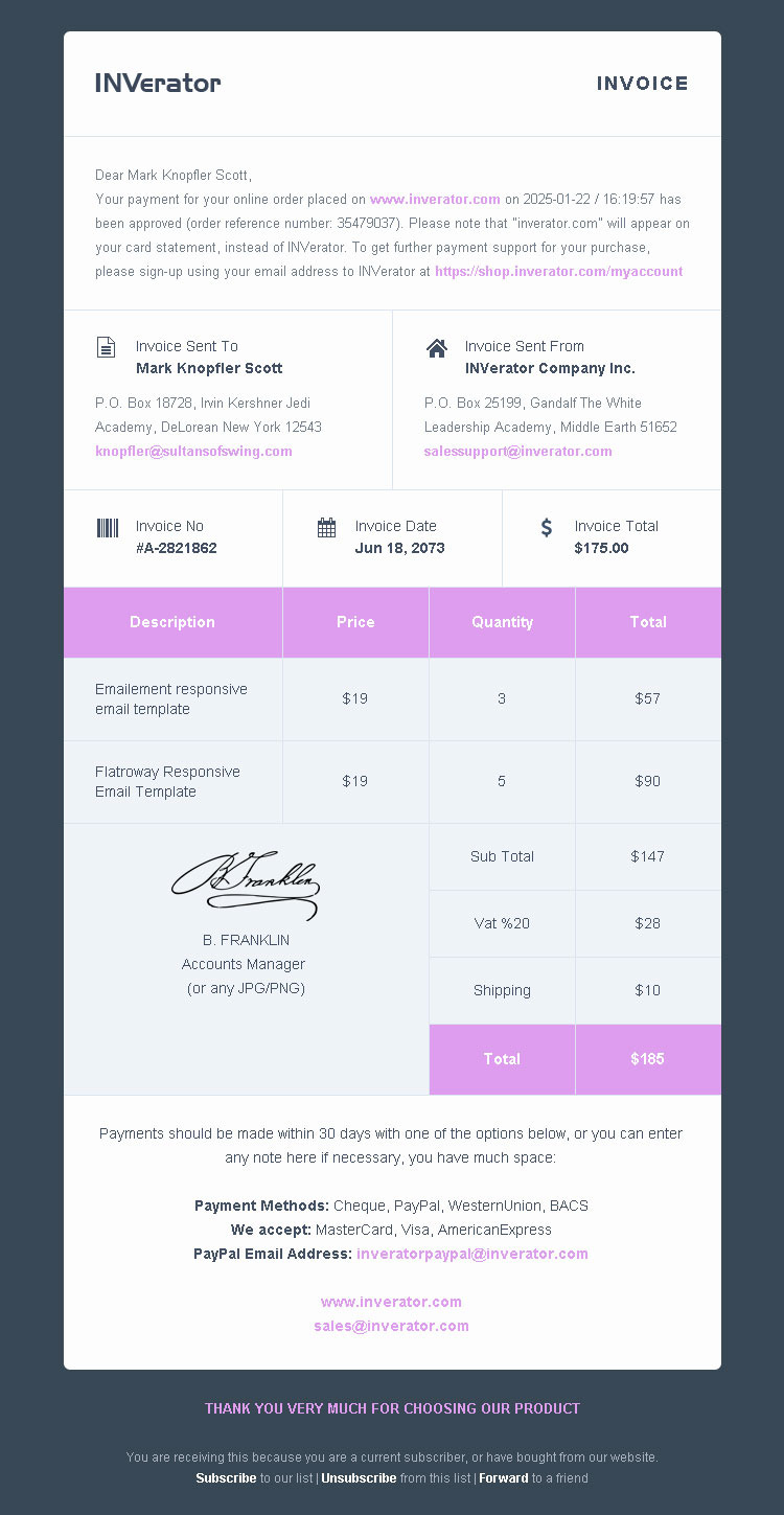 Mailchimp Receipt Template invoice template ecommerce email builder payment receipt Mailchimp Receipt Template invoice template ecommerce email builder payment receipt