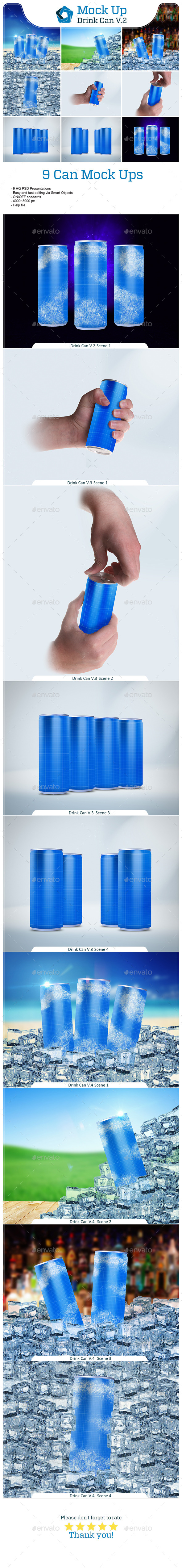 GraphicRiver Drink Can Bundle V.2 10394333 GraphicRiver Drink Can Bundle V.2 10394333
