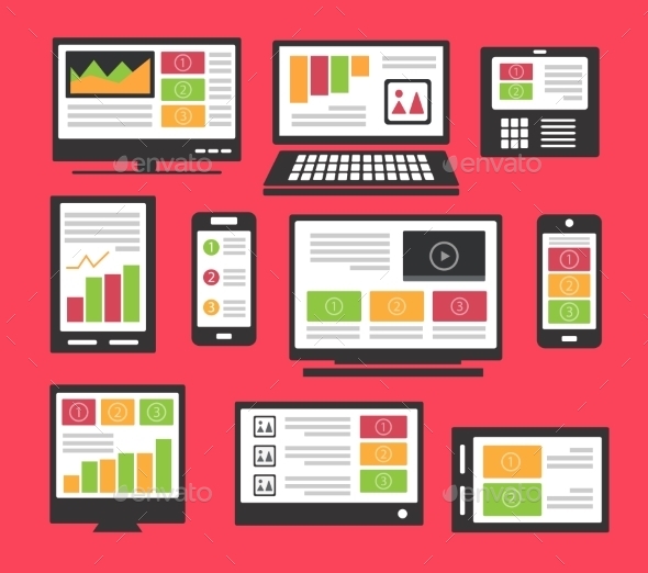 GraphicRiver Devices with Templates 10394424 GraphicRiver Devices with Templates 10394424