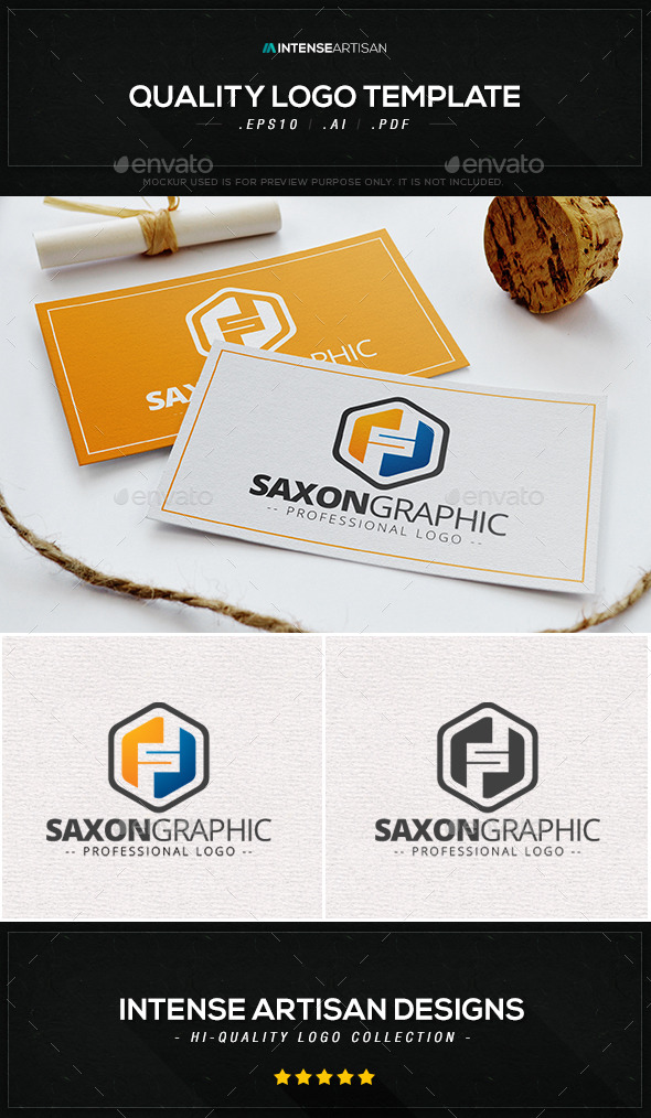 GraphicRiver Saxon Graphic Logo Template 10395286 GraphicRiver Saxon Graphic Logo Template 10395286