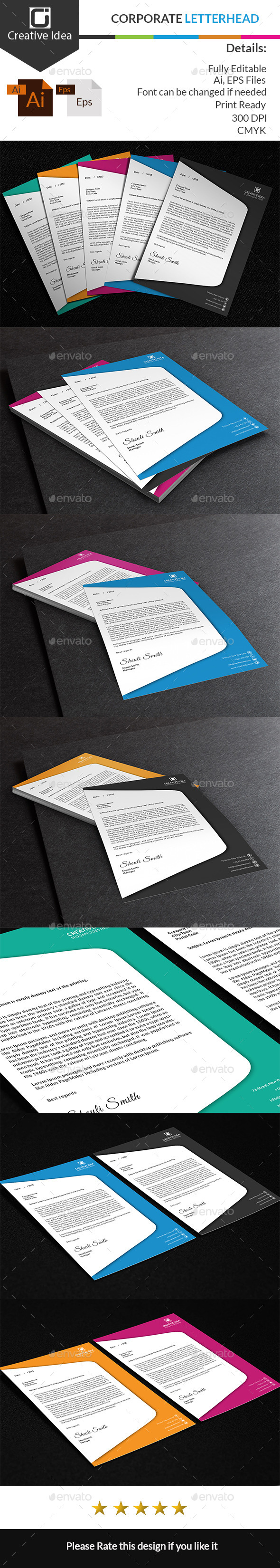 GraphicRiver Corporate Letterhead 10395426 GraphicRiver Corporate Letterhead 10395426