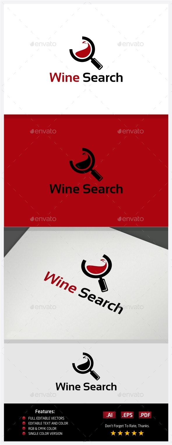 GraphicRiver Wine Search Logo 10395907 GraphicRiver Wine Search Logo 10395907