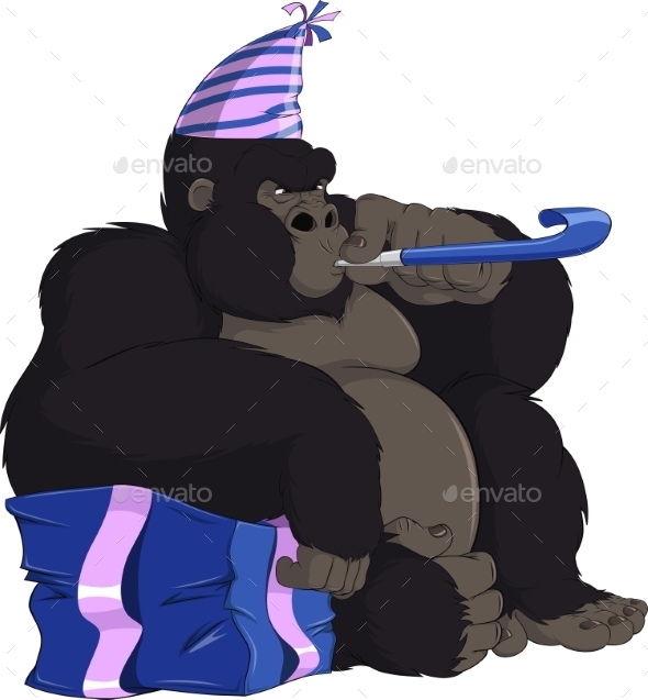 Monkey with a Gift (Birthdays)