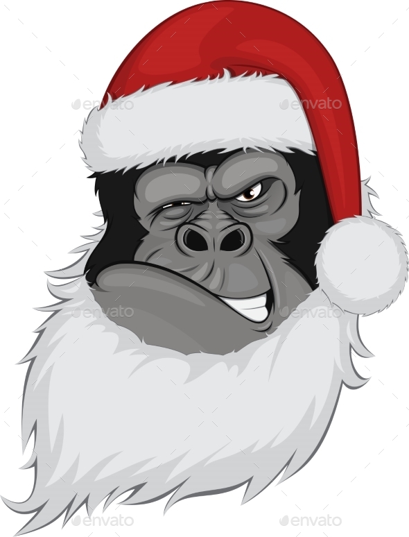 GraphicRiver Head Gorilla in a Cap 10397065 GraphicRiver Head Gorilla in a Cap 10397065