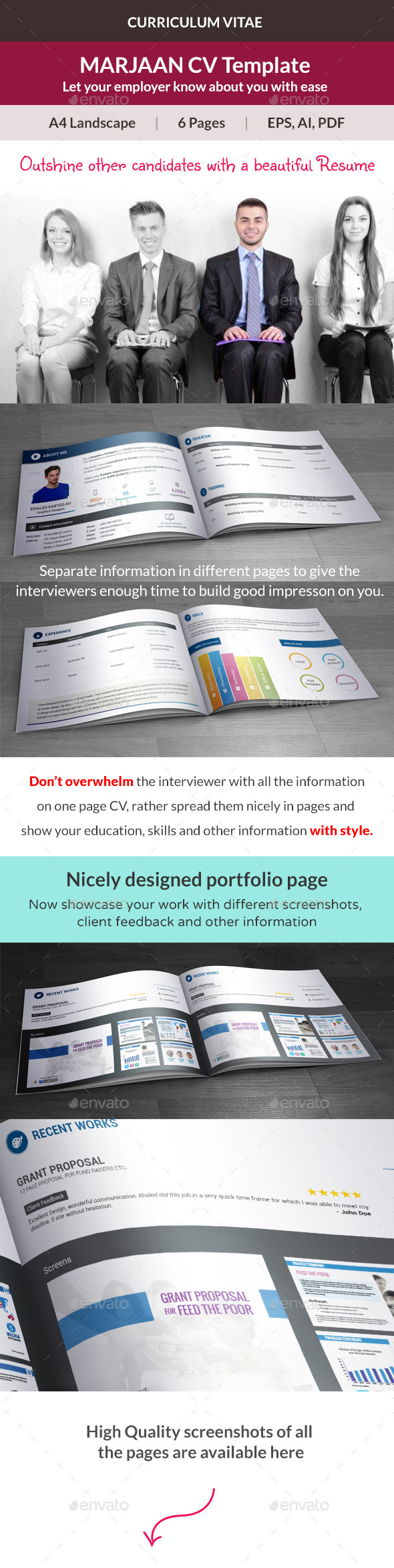 Marjaan CV Resume Template