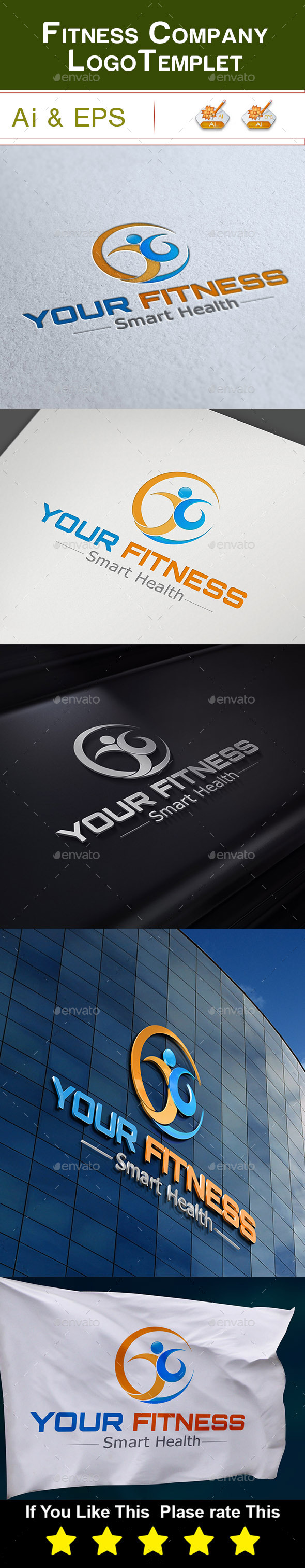 GraphicRiver Fitness Company Logo 10343376 GraphicRiver Fitness Company Logo 10343376