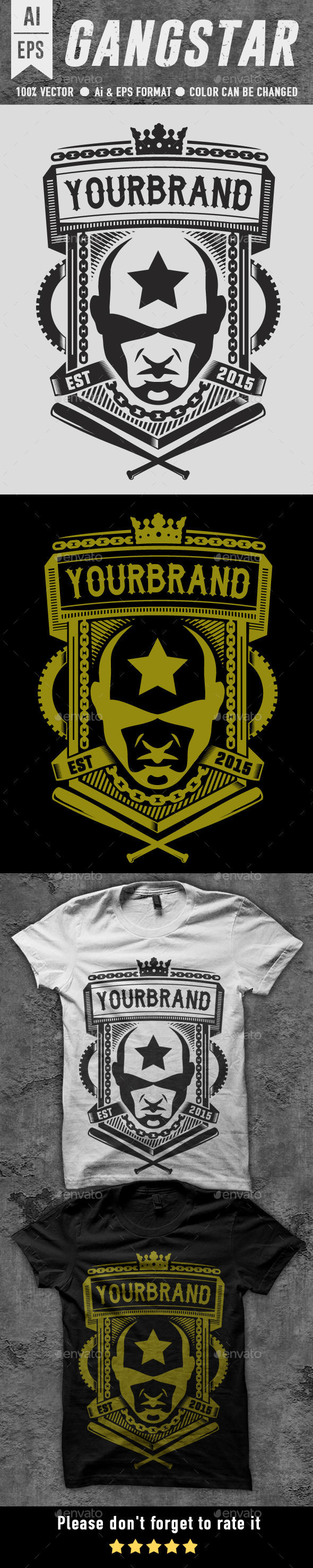 Gangstar T-shirt Design - Designs T-Shirts