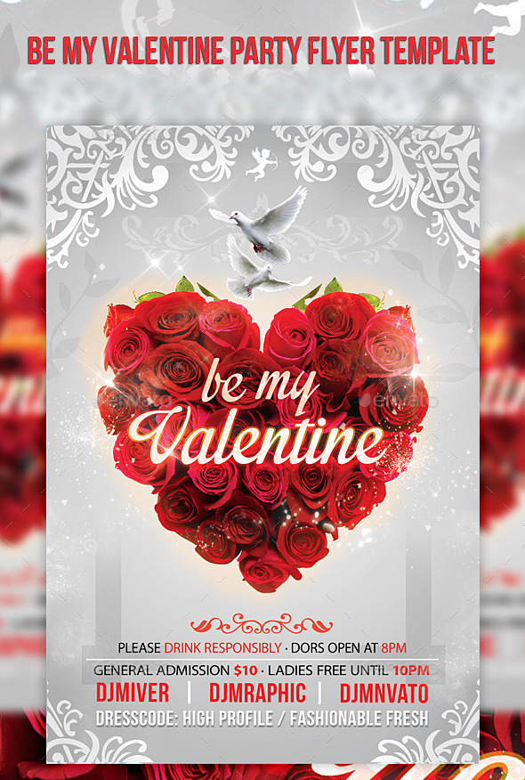 GraphicRiver Be My Valentines Party Day Flyer Template 10292345 GraphicRiver Be My Valentines Party Day Flyer Template 10292345